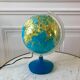 Globe terrestre lumineux années 70