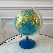 Globe terrestre lumineux années 70