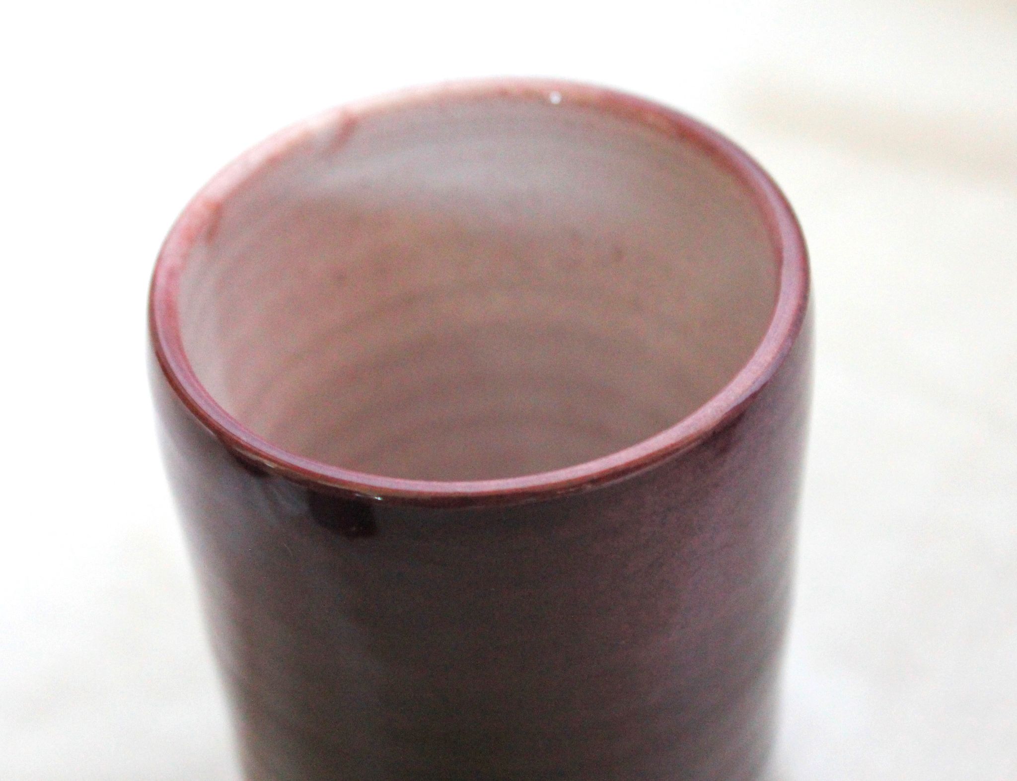 Ensemble pichet et verres en céramique violet
