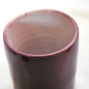 Ensemble pichet et verres en céramique violet