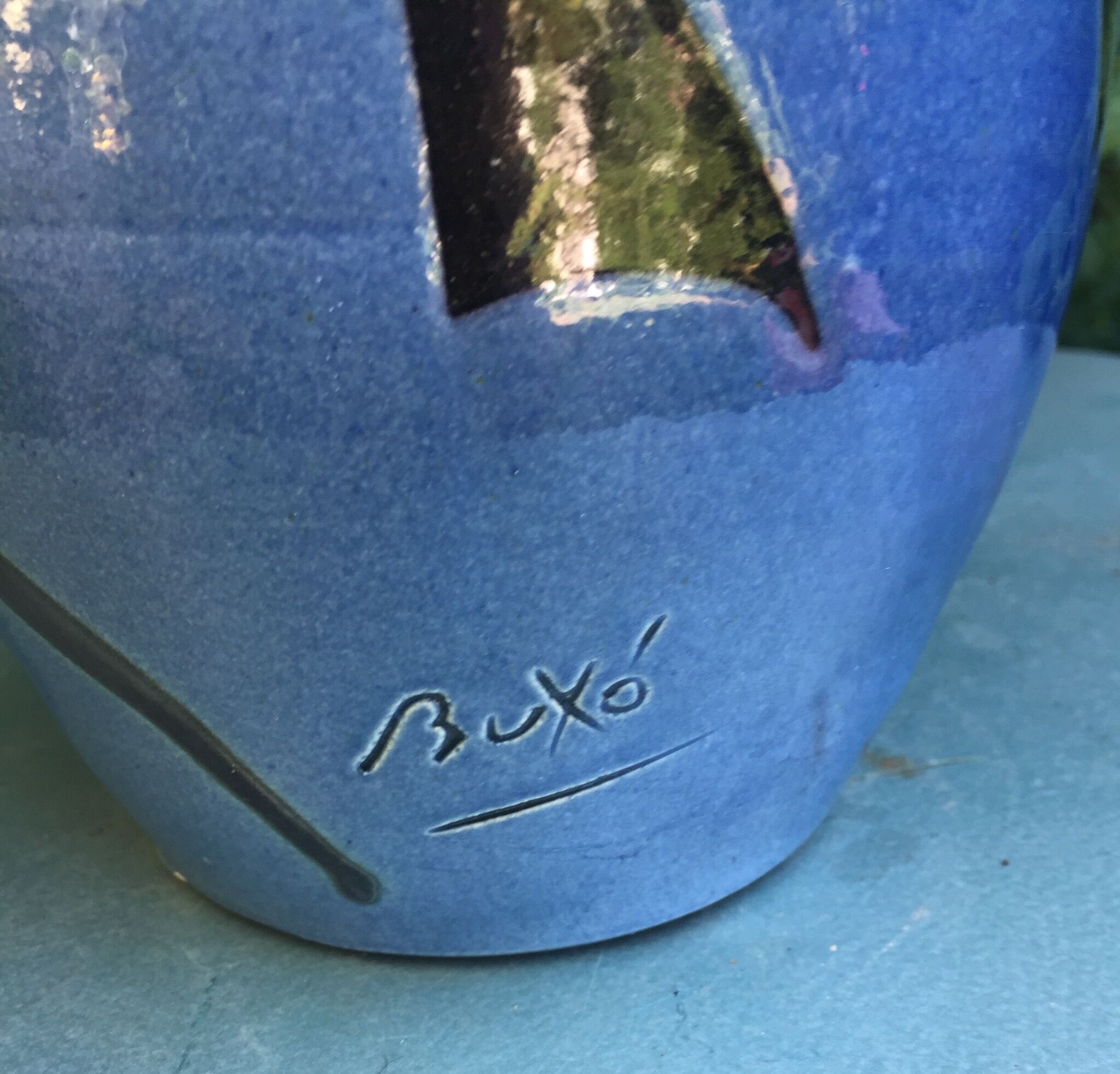 Ceramic vase signed Buxo
