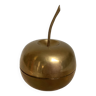 Baguier / boîte à bijoux en laiton figurant une pomme