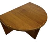 Vintage Side Table In Oak Minimalist 80's Design