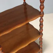 Antique walnut shelf with 4 shelves, Italy, 19th century.