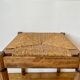 Tabouret paille et bois ancien