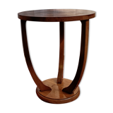 Art Deco walnut pedestal table