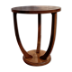 Art Deco walnut pedestal table