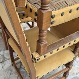 9 armchairs in the Louis XIII style