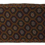 Tapis kilim de zone, kilim turc noué à la main en laine vintage, tapis de 275 cmx 106 cm