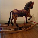 Wooden rocking horse