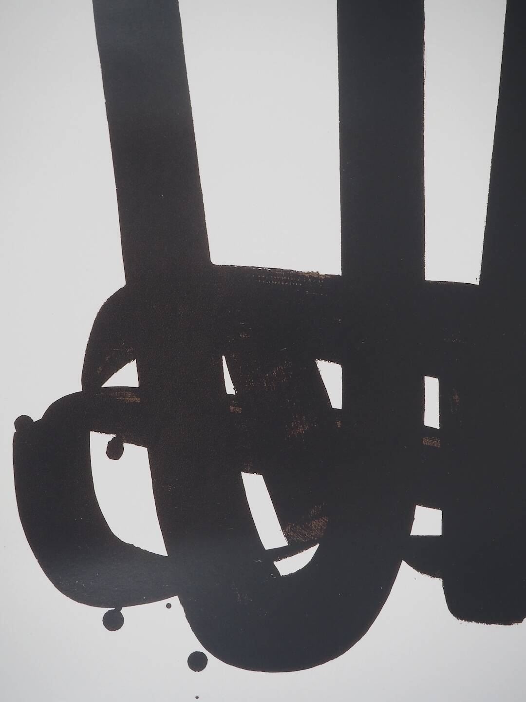 Pierre Soulages: Lithograph No. 29 - Original signed poster