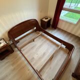 Bed with bedside tables