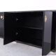 Art deco black and gold cabinets by Pierre Vandel, 1970s