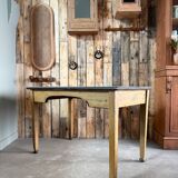 Large patinated desk