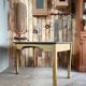 Large patinated desk