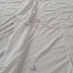 Antique hand-embroidered tablecloth with floral patterns and Richelieu cutwork – 160 x