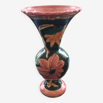 Vase décor floral style Monaco