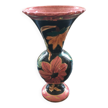 Vase décor floral style Monaco