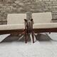Pair of Scandinavian Danish teak armchairs 1960