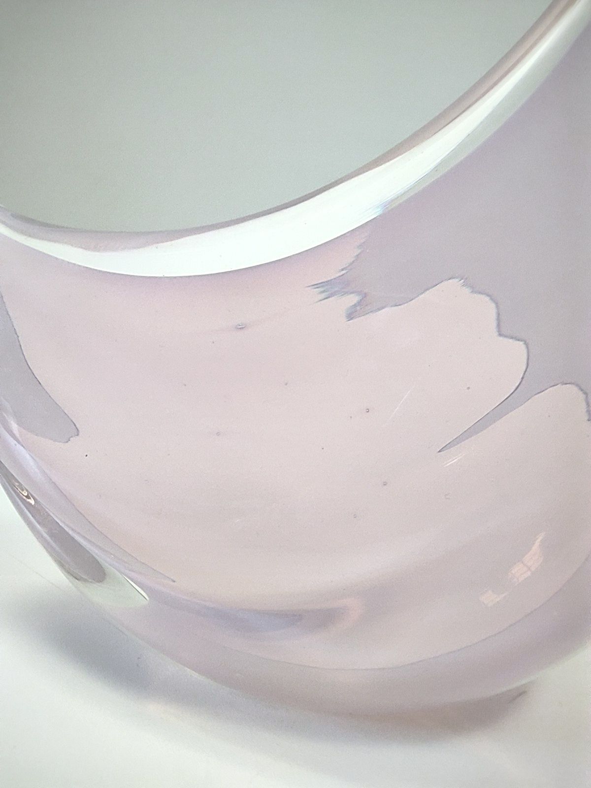 Pink Sommerso Murano glass swan by Elio Raffaeli, Italy