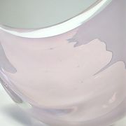 Pink Sommerso Murano glass swan by Elio Raffaeli, Italy