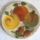 Vintage plate signed Puigdemont stylized ruit patterns