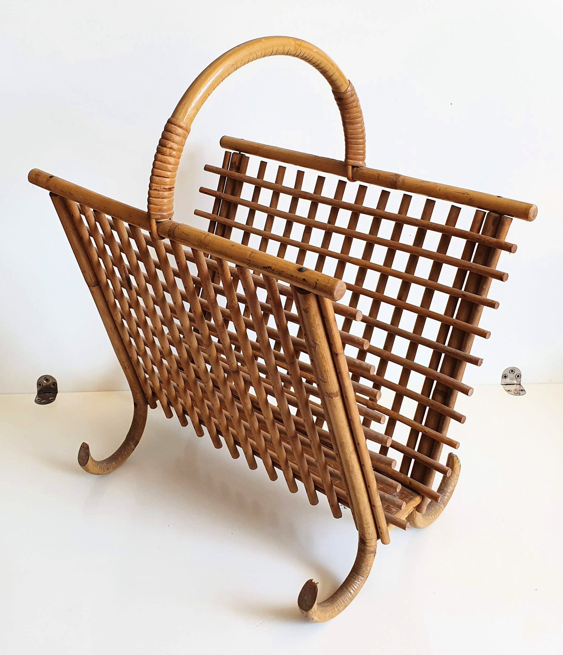 Rattan magazine door from the 60s/70s