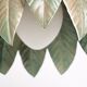 Suspension vegetal pattern green leaves