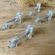 Set of 4 plastic dog knife holders