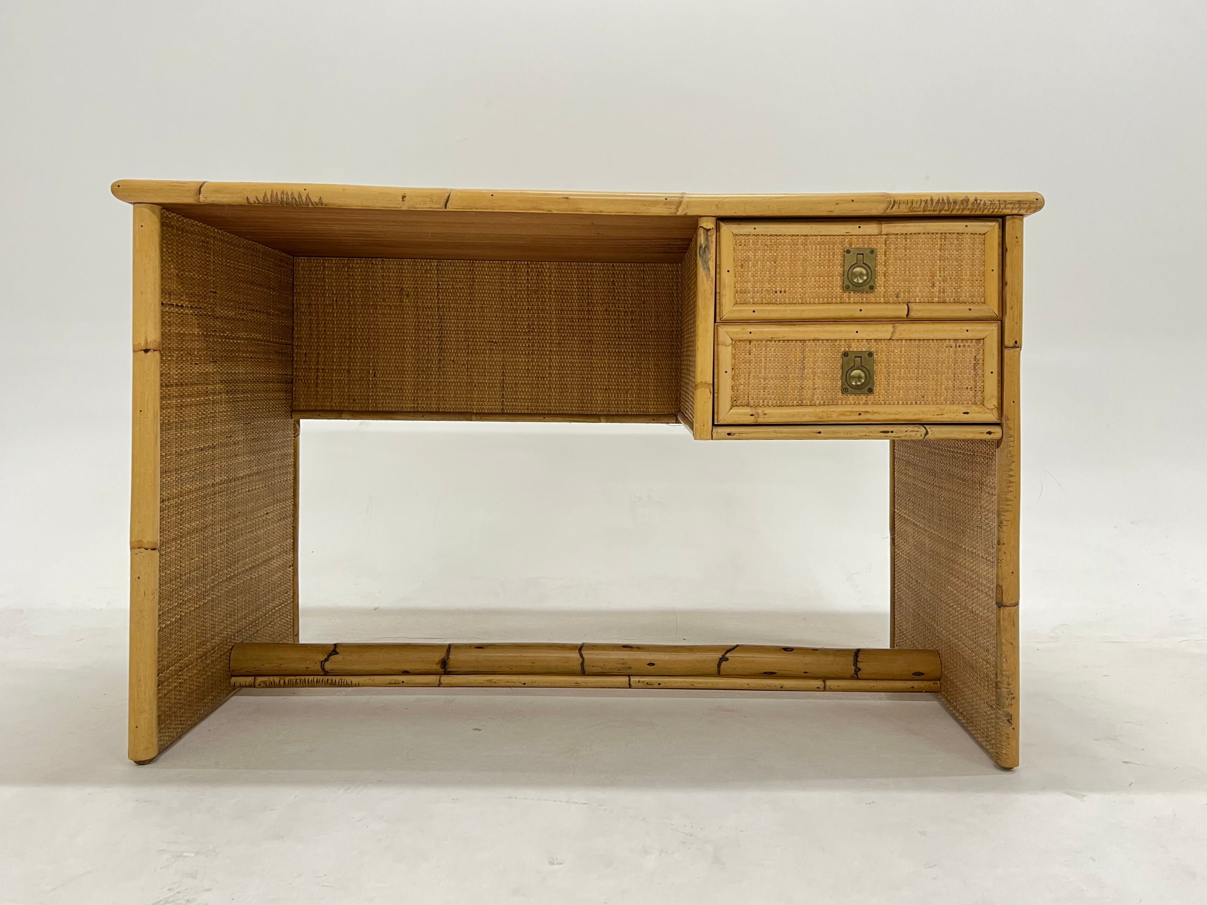 Rattan office of Dal Vera Italy, 1960s