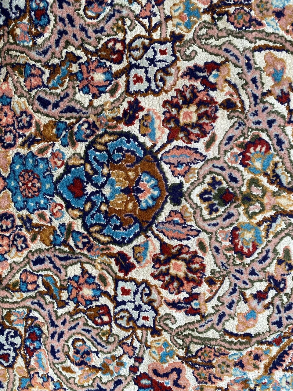 Carpet India Punjab wool and silk 120x190 cm
