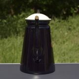 Old Menelit black enameled sheet metal coffee maker -1970
