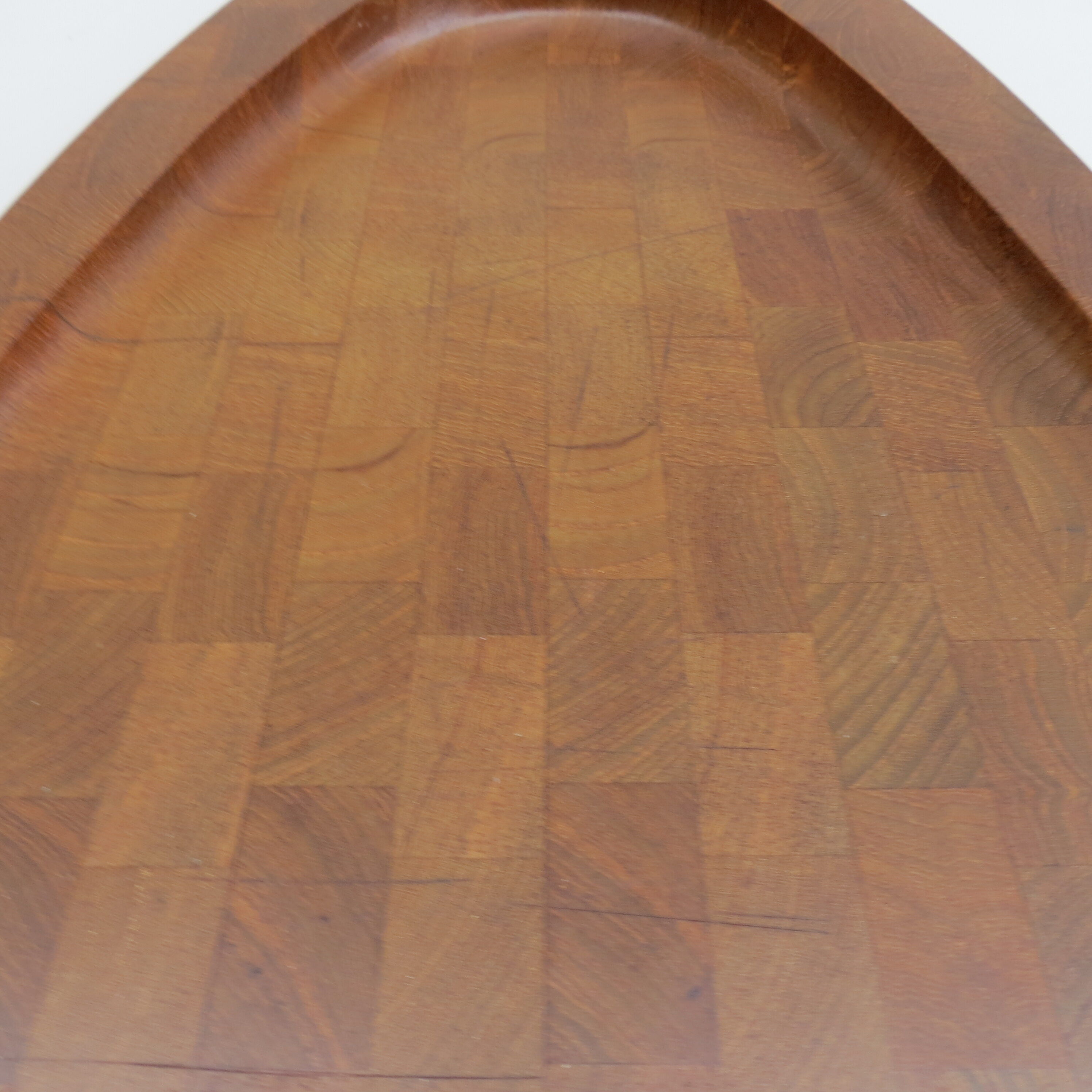 Danish digsmed teak block serving platter cutting board 1960s
