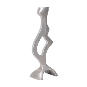 Bougeoir en aluminium forme libre,