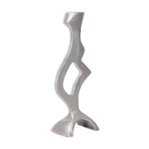 Free-form aluminum candle holder, 1970