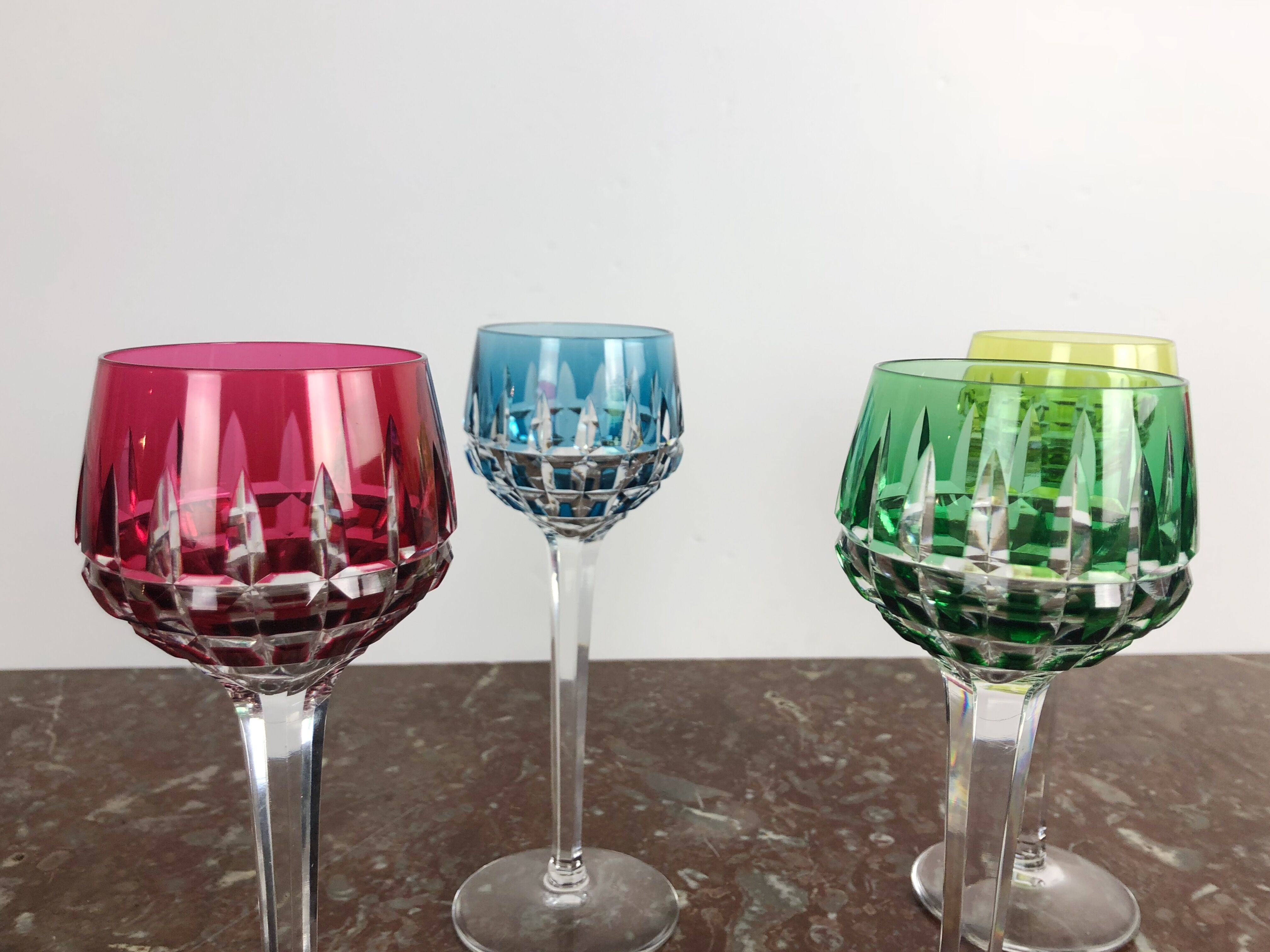 Set of 6 Saint Louis wine glasses