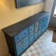 Vintage drawer unit "Workshop Blue"