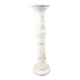 Carved White Marble Column, Mid-20th Century