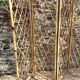 Vintage 4-sided rattan screen