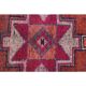 Vintage Turkish Oushak Handmade Wool Cotton Red Runner 87x336