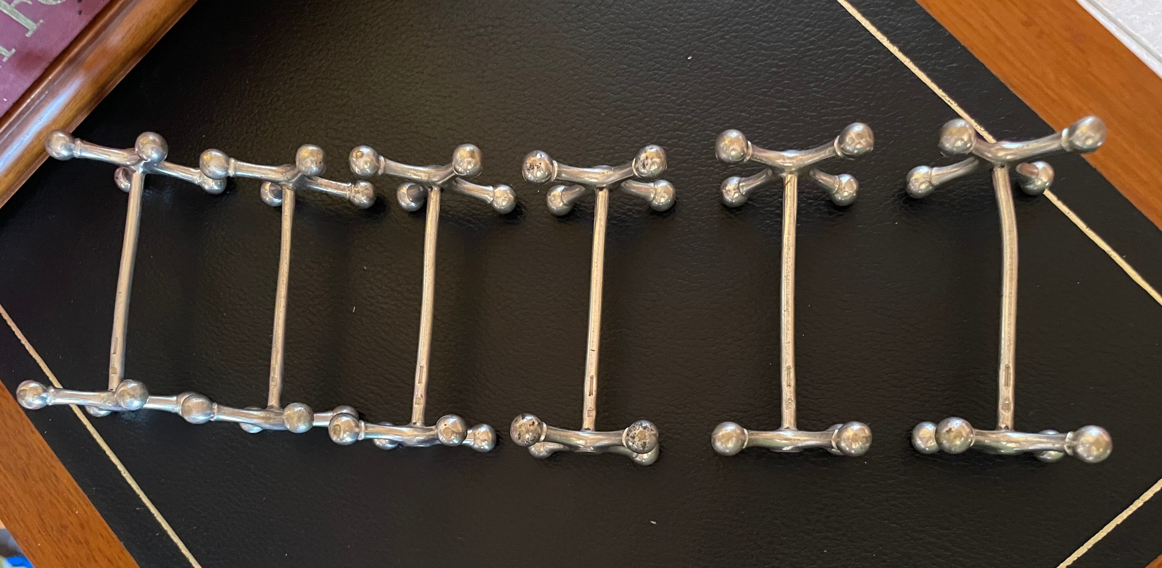 6 Christofle Atomium knife rests