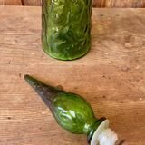 Italian carafe Empoli green 1970s.