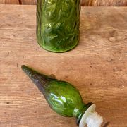 Italian carafe Empoli green 1970s.