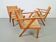 Chaises en bois brutalistes modernistes en paille, années 1940, ensemble de 3