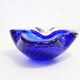 Murano bubble glass ashtray