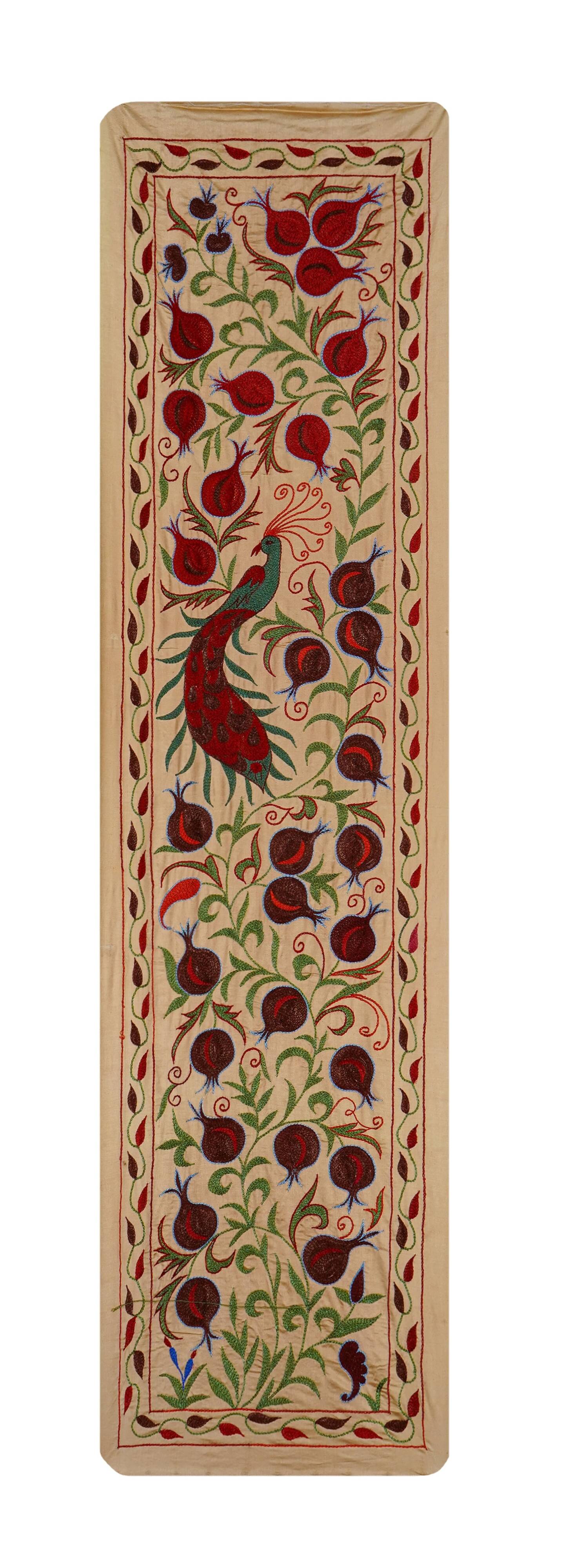 Hand-knotted rug, vintage Turkish rug 53x189 cm