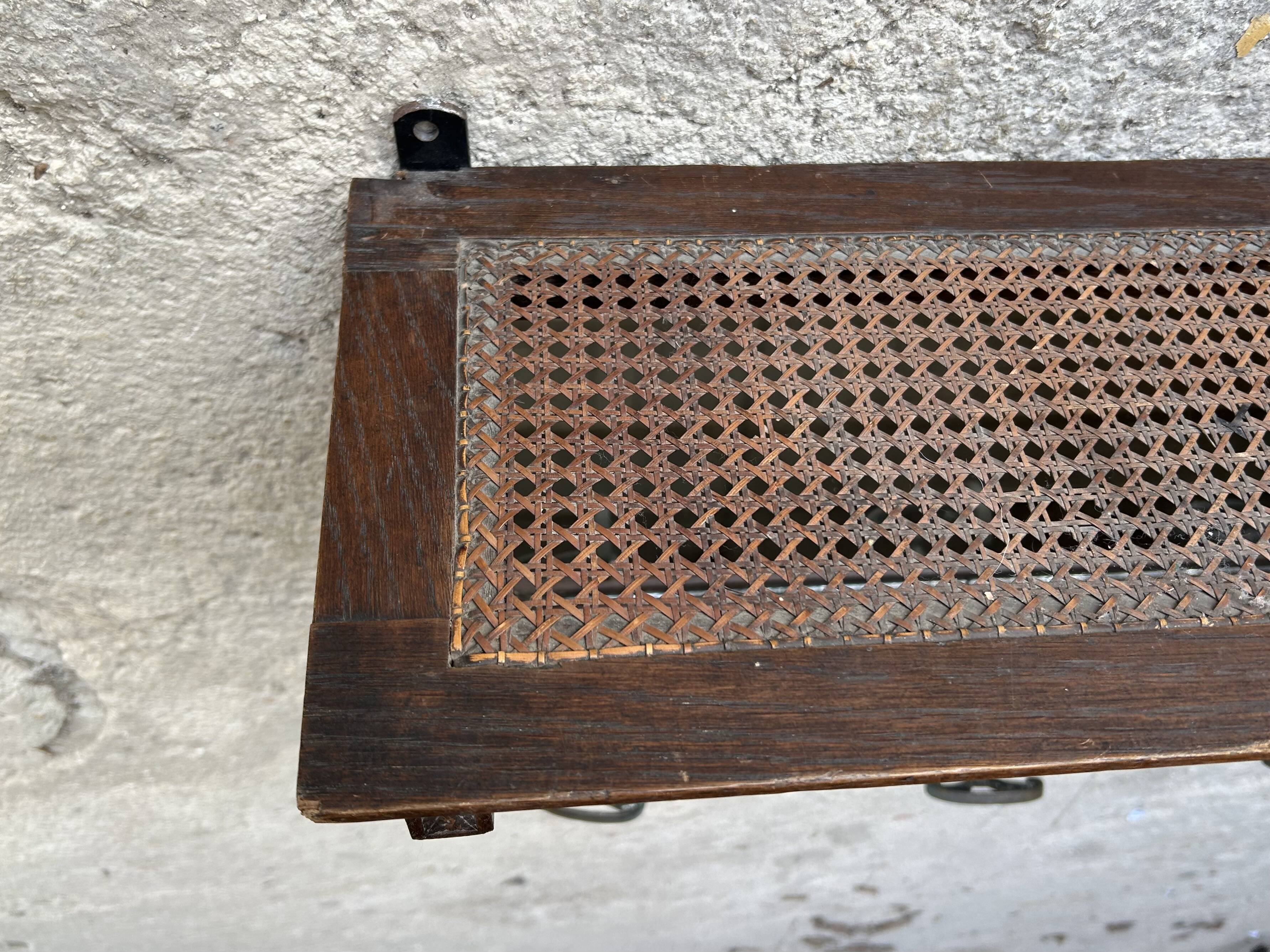 Antique coat rack/wall mirror