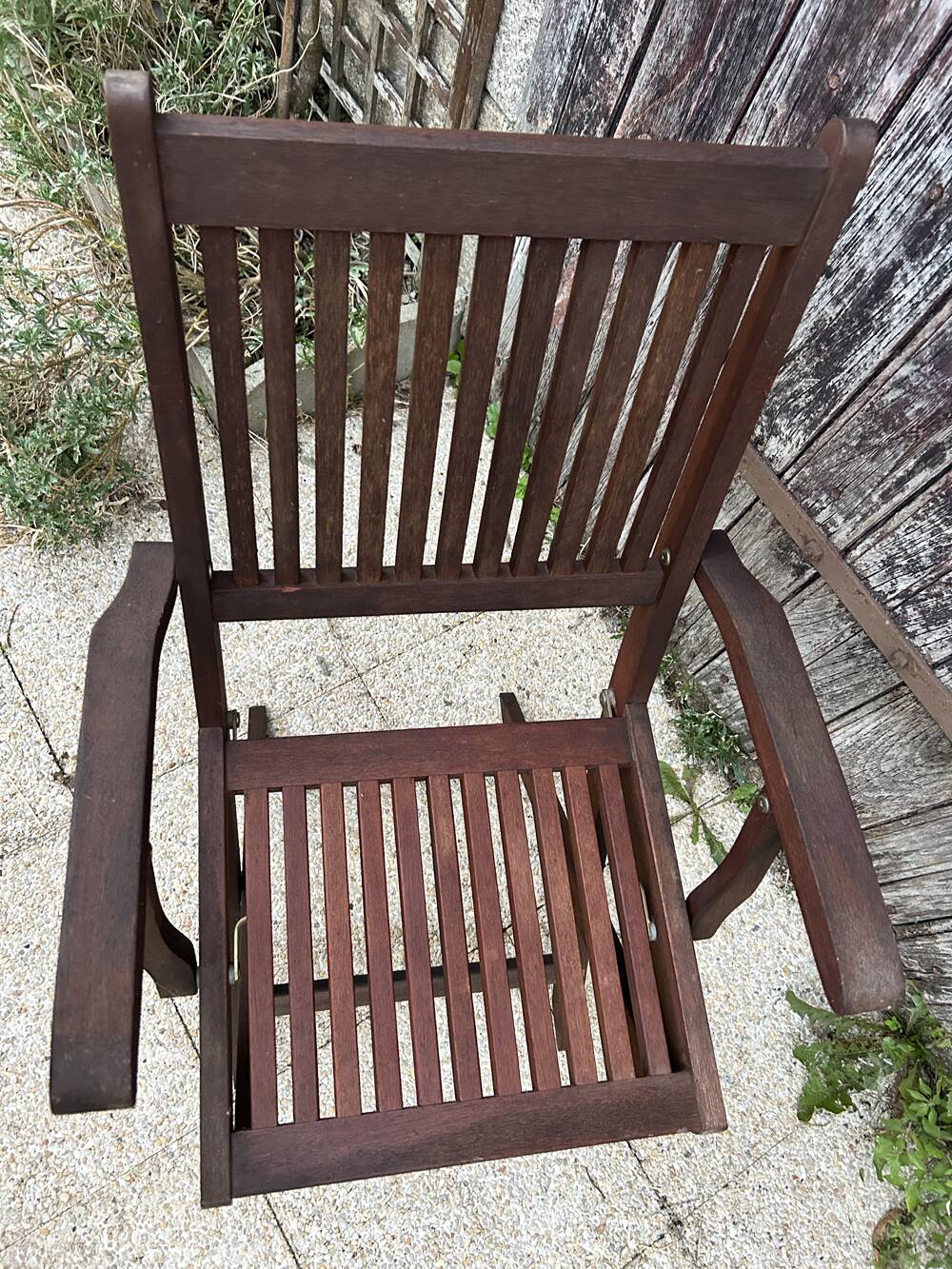 Elegant Folding Garden Chair in Teak – beautiful era holiday style