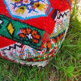Moroccan carpet pouf