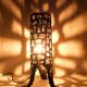 Marcello Fantoni brutalism metal lamp, 1960's
